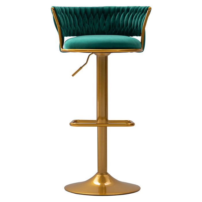 Mercer41 Rucsandra Renea Unfinished Swivel Adjustable Height Stool